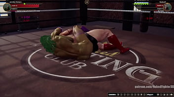 Jennifer Walters VS Redwolf (Naked Fighter 3D)