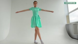Alla Sinichka being sexy while dressed