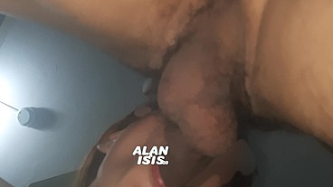 I was so horny after the flight that I hooked up with a stranger at the hotel. I gave him a footjob and a blowjob, and I swallowed.