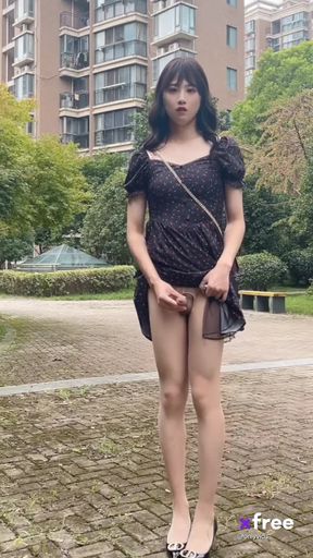 Asian Public Masturbation
