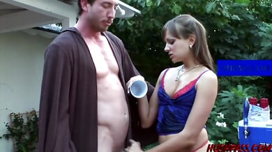Nika Noire gets wild at a college frat party with outdoor sex and voyeuristic thrills