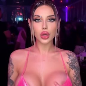 bimbo, facial, gooned porn, titty drop, a trashy Japanese, video created by AI