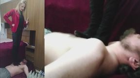 #282 - Black heels EXTREME trampling!!