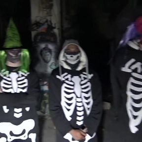 Slut twinkfucked raw  in the night for halolween