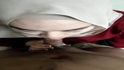 Ukhti Hijabers Sepong Otong Selingkuhan Crot Dimulut