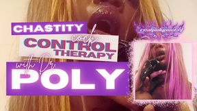 Chastity Cock Control Therapy With Dr. Poly | Ebony FemDom Goddess