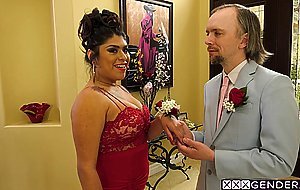 Crazy older guy enjoyed blowjob by a perverted tranny with big hard cock