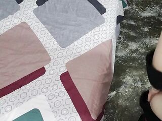 My step sister's boyfriend has a large shlong, so that guy took advantage of her being out.