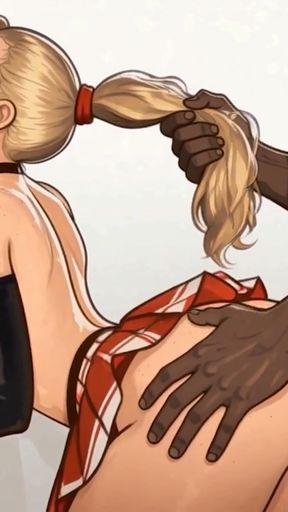 Cheerleader Fucks BBC - Ai Animated Scene