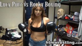 Lucy Purr vs Rocky Boxing Session - (AI Upscaled) WMV