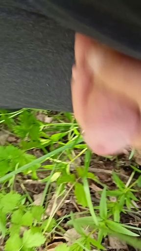 Puppy woof in public all covered in Daddy's hot fucking cum!   Clip 1