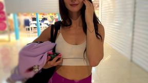 Get fit chick at gym, nail at home, POV, doggy, cowgirl, mirror watch