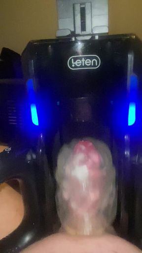 Long edging session leads to a big cumshot