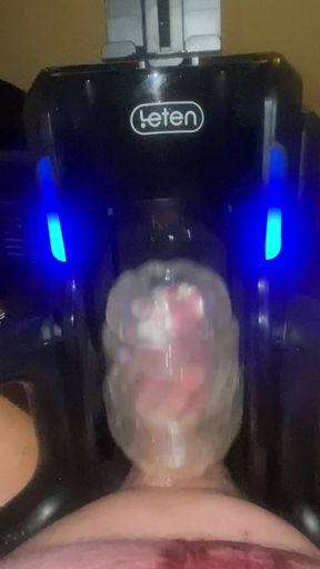 Long edging session leads to a big cumshot