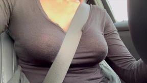 Italian Big Tits MILF Artemisia Love Horny in the Car