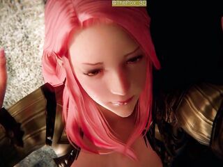 Final Fantasy 14 FF14 - Nostalgia Remix Color WM (No Sound) By InitialA Animation 3D Hentai