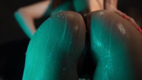 Juicy ass in the shower