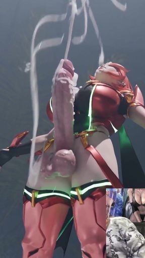 Futuristic Big Breast Transgender Can't Stop Hardcore Cumming on Herself