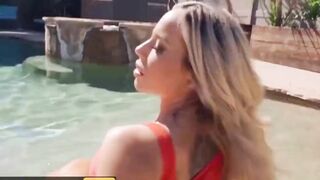 olivia austin ricky johnson - poolside fucking - brazzers