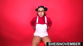 Petite Black Dork Sheisnovember Grabbing On Her Large Natural Tits and Jumbo Areolas, Then Shakes Her Sexy Booty Ebony With A Tight Black Thong Wedgie, That She Pulled Out Of Her Cute Big Ass Cheeks While Bending Over Fetish by Msnovember 4k