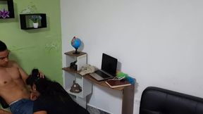 My Stepmom Sucks My Dick When She's Cleaning the Studio