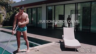 Noirmale enormous penis dark lad homeowner fucks poolboy seth santoro