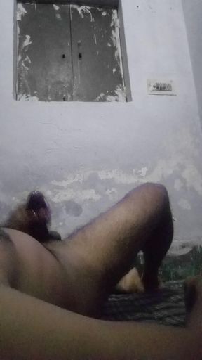 Indian Boy Massaging with Oil and Masturbating His Big Big Cock in Sexy Teacher's Bedroom While Teacher Was Not There