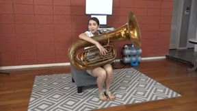 Kitty Catherine Experiments with Tuba Sounds (MP4 - 720p)