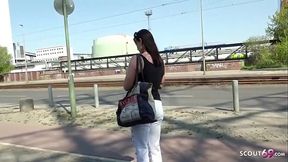 German Scout Mature Julia Seduce Anal At Street Casting