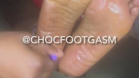 Ms footgasm first time vs paintbrush