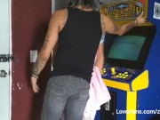 Playing videogames kawai tranny vs tattooed