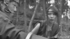 Ninja Warriors Seduce Innocent Asian Beauty For Steamy Night Adventures