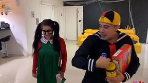 parodia , Kiko e Chika se lambusando de doces e travessuras