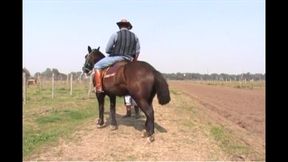 Cowboys fuck guy in threesome