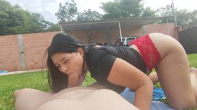 My Stepfather Is Sunbathing, and I Want to Suck His Cock