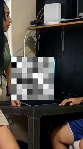Spectacular moment from &quot;Stepmom in a miniskirt fucks her pervy stepson&quot;