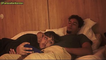 Step brother takes advantage of step sis's throat