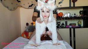 cute sex love doll fuck halloween werewolf cosplay amateur home made tight gripping pussy creampie anal