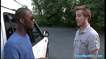 Blacks On Boys - Gay Hardcore Interracial Porn Movie 21