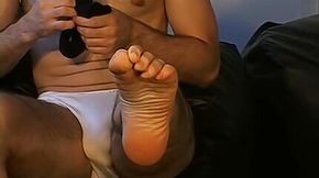 Solo toe sucking with handsome stud Christopher