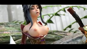Ahri Cowgirl super hot
