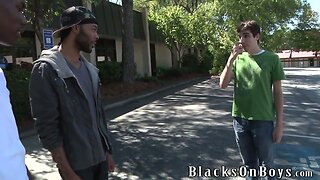 Chris Kingston Gets Fucked By Two Black Guys