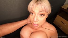 Angel Luv Blonde Onlyfans MILF with monster tits and Big ass takes BBC - interracial