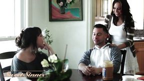 SWEET SINNER - Aidra Fox And Seth Gamble Go From Takeout To Deep Throating And Hard, Passionate Sex