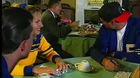 Juicy Ebony & Blonde Babes Get Their Muff Fucked Deeply