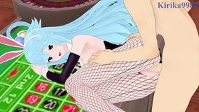 Fucking in a casino with this anime babe!