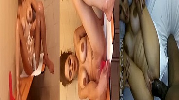Big titty Latina Rocio takes shower then gets fucked