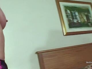 Aged housewife takes on 4 mad dongs and gets cum overspread