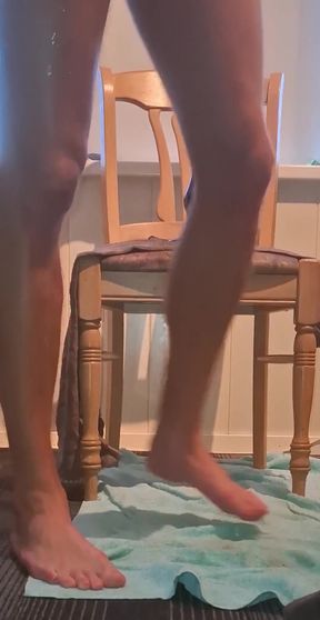 Twink Riding a Huge Black Dildo
