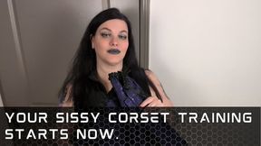 Your Sissy Corset Training Starts Now.